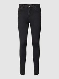 Review High waist skinny fit jeans met stretch
