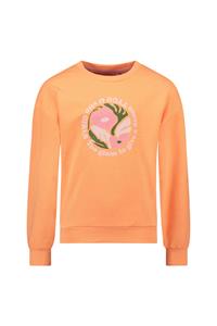 Tygo & Vito Meisjes sweater - Noe - Neon koraal
