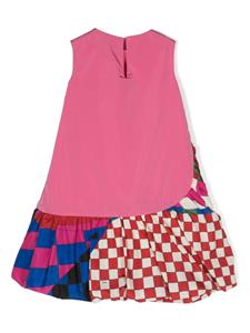 PUCCI Junior geometric-print A-line dress - Roze