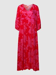 Milano italy Midi-jurk met bloemenprint, model 'Chilli Flower'