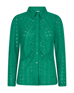 FreeQuent  Groen Blouse broderie 