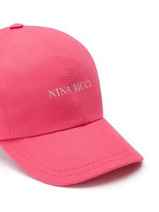 Nina Ricci Katoenen honkbalpet met geborduurd logo - Roze