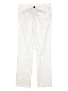 Thom Browne mid-rise straight-leg trousers - Wit