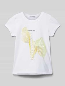 Calvin Klein Jeans Slim fit T-shirt met motiefprint