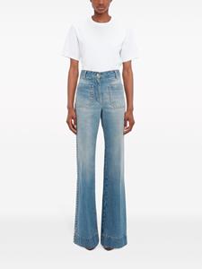 Victoria Beckham Jeans met studs - Blauw