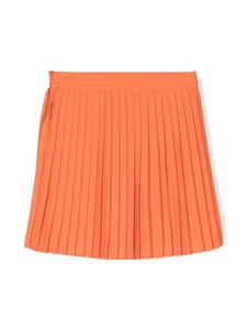 Mi Mi Sol pleated crepe miniskirt - Oranje
