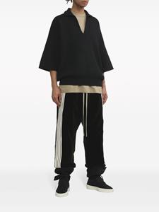 Fear Of God embroidered wool-blend polo shirt - Zwart