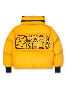 Moncler Enfant Verdons logo-print puffer jacket - Geel