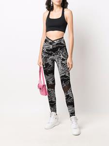 Philipp Plein High waist legging - Zwart