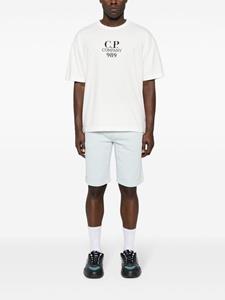 C.P. Company Shorts met geborduurd logo - Blauw