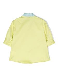 Mi Mi Sol bow-detail cotton shirt - Groen