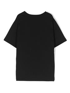 Ralph Lauren Kids Katoenen T-shirt met logoprint - Zwart
