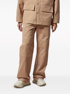 Gucci Straight jeans met monogram patroon - Beige