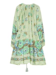ALEMAIS Velma mini-jurk met bloemenprint - Groen