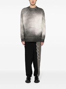 Yohji Yamamoto washed-effect cotton sweatshirt - Grijs