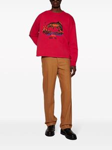 BODE Katoenen sweater - Rood