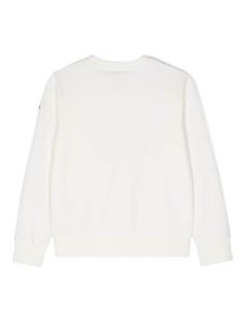 Moncler Enfant logo-print cotton sweatshirt - Wit