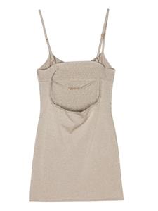 Jacquemus Mini-jurk met glitter - Goud