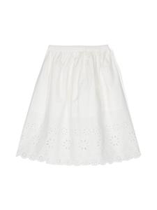 Bonpoint broderie-anglaise cotton skirt - Wit