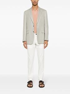 Boggi Milano twill cotton-blend trousers - Wit