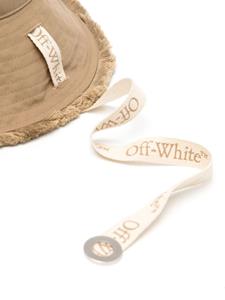 Off-White Vissershoed met geborduurd logo - Bruin
