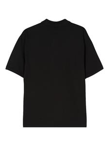 Calvin Klein Jeans logo-patch check-pattern polo shirt - Zwart