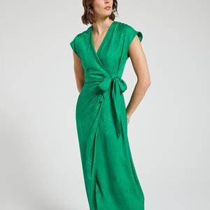 SUNCOO Midi-jurk van jacquard met korte mouwen CITIZEN