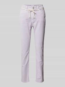 Opus Regular fit jeans met strikceintuur, model 'Louis fresh'