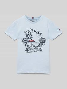 Tommy Hilfiger Teens T-shirt met motief- en statementprint, model 'GREETINGS FROM'