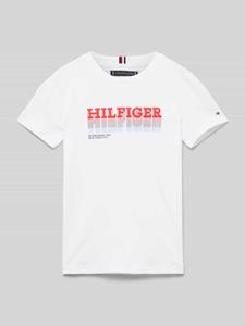 Tommy Hilfiger Teens T-shirt met labelprint, model 'FADE'