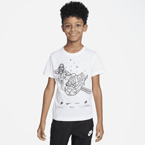 Nike Satelite Grafisch bedrukt T-shirt voor kleuters - Wit