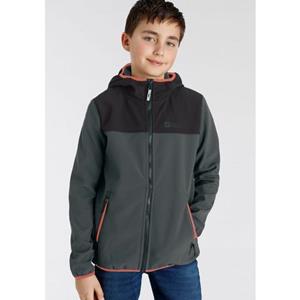 Softshell-jack FOURWINDS JACKET KIDS met contrastkleurige details