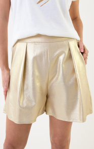 The Musthaves Gouden Coating Short