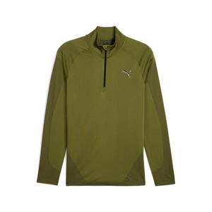 PUMA Formknit Seamless 1/4-Zip Trainings-Sweatshirt Herren 33 - olive green