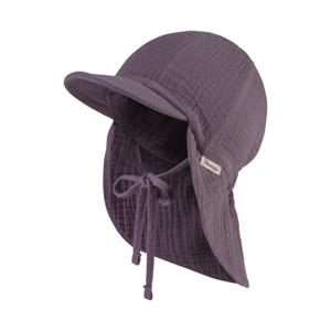Sterntaler Peaked cap met nekbescherming mousseline pastel paars