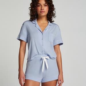 Hunkemöller Jersey-Shorts Essential Blau