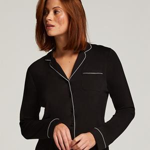 Hunkemöller Langärmelige Jersey-Jacke Essential Schwarz