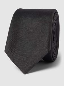 Boss Zijden stropdas met labelpatch (6,0 cm)