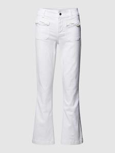 Liu Jo White Bootcut jeans met opgestikte steekzakken, model 'FLY'