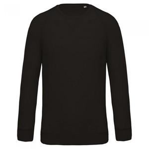 Kariban Raglan-sweatshirt van biologisch katoen voor heren met ronde hals