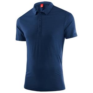 Löffler  Poloshirt Merino-Tencel - Poloshirt, blauw