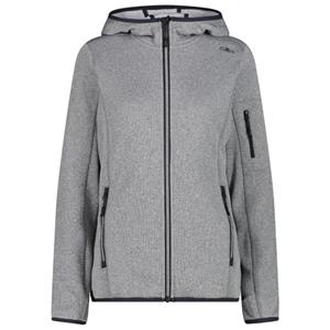 CMP  Women's Jacket Fix Hood Knitted + Mesh - Fleecevest, grijs