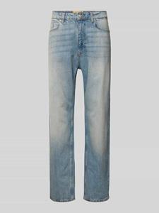 REVIEW Baggy fit jeans met knoop- en ritssluiting
