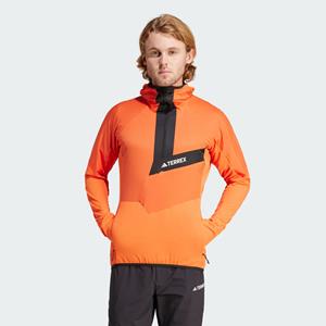 Adidas Techrock Ultralight Fleece Jack met Capuchon en Halflange Rits
