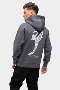 24 Uomo Heavenly Turbulence Hoodie Heren Dark Grey