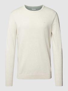 Tom Tailor Gebreide pullover met labelstitching, model 'BASIC'