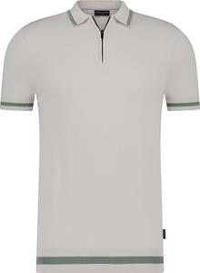 Saint Steve Siem fine knit polo grey