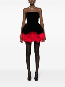Ana Radu Fluwelen mini-jurk - Zwart