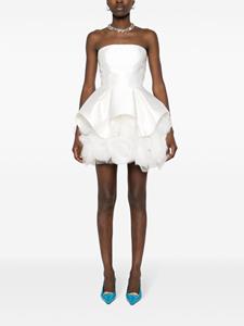 Ana Radu Mini-jurk met bloemenpatch - Wit