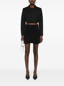 Ottolinger pinstripe-print bubble mini skirt - Zwart